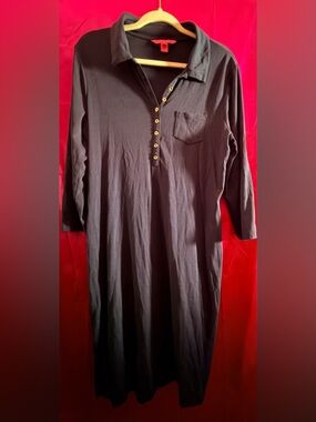 Lilly Pulitzer Button Henley Dress with Pocket